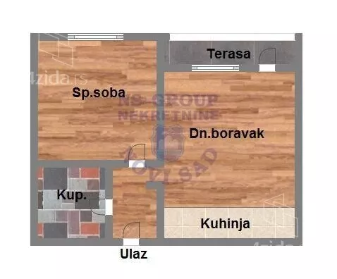 Jednoiposoban stan | 4zida