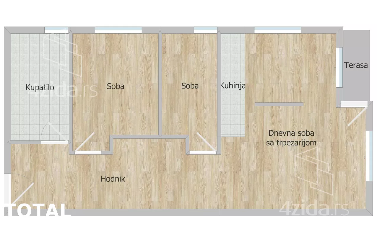 Dvoiposoban stan | 4zida