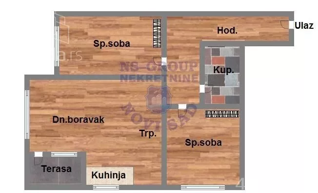 Trosoban stan | 4zida