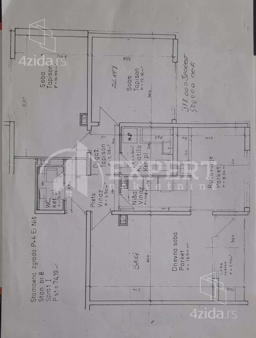 Troiposoban stan | 4zida