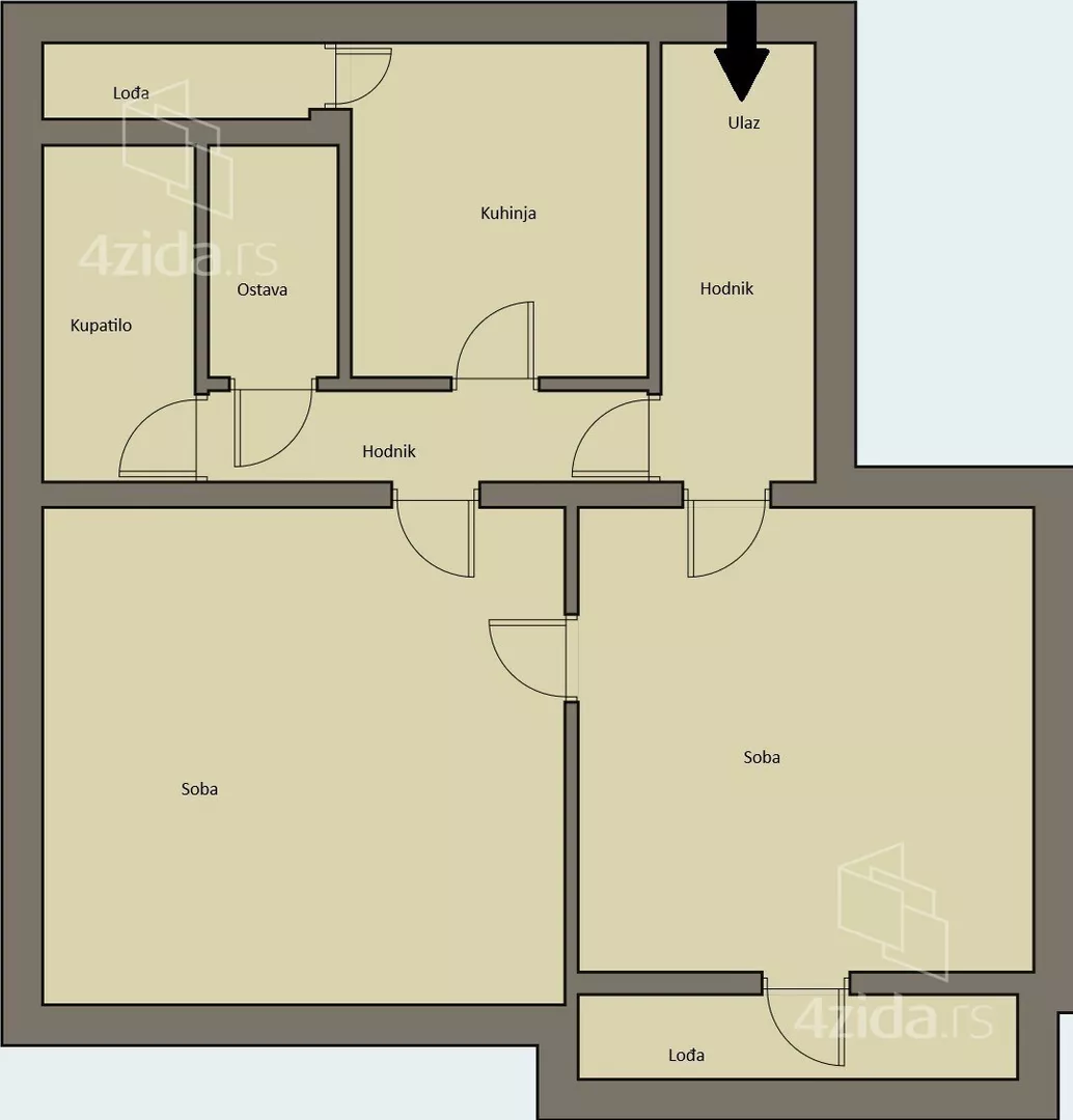 Dvosoban stan | 4zida