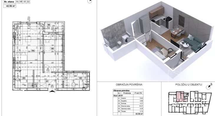 Dvosoban stan | 4zida