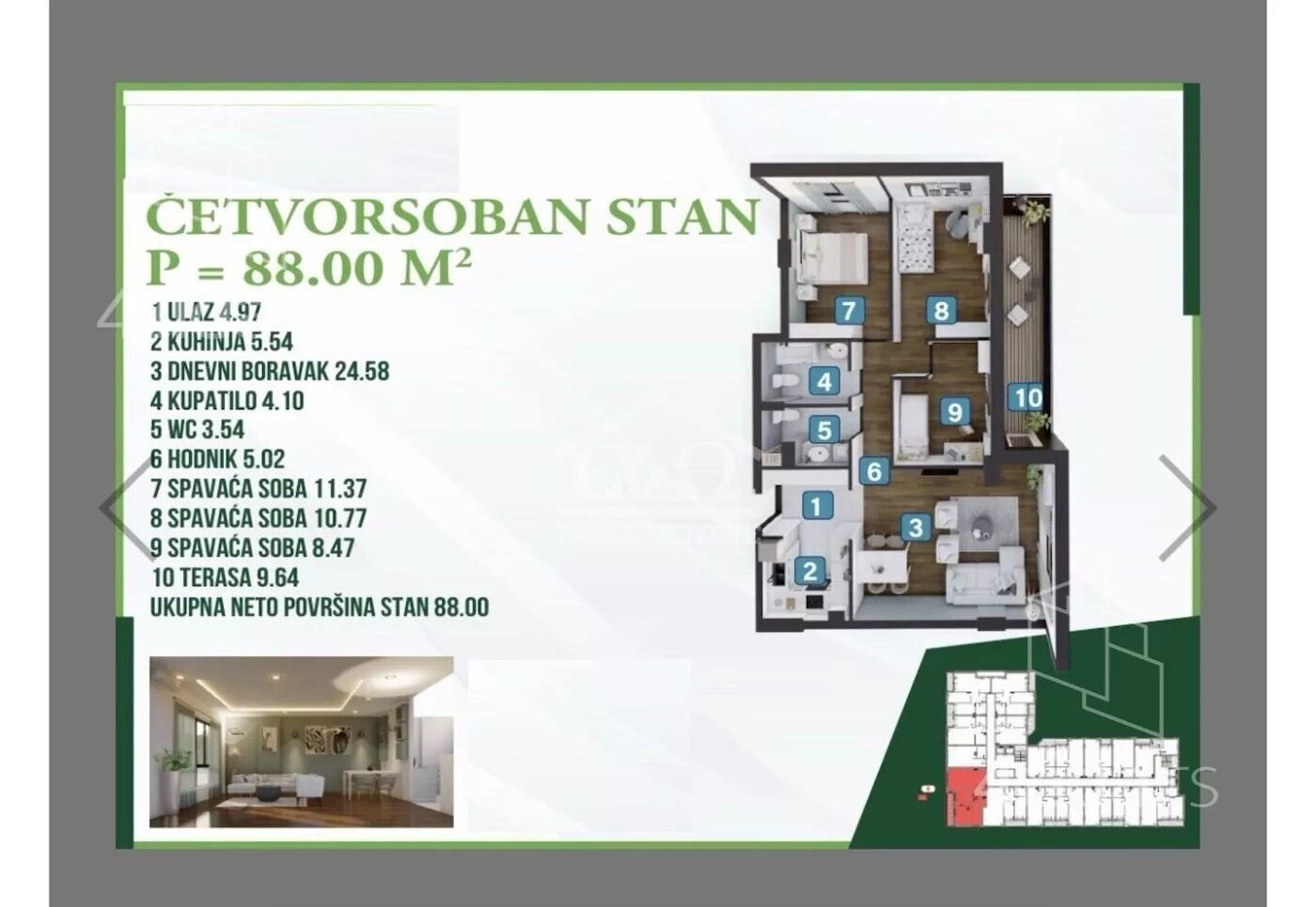 Četvorosoban stan | 4zida