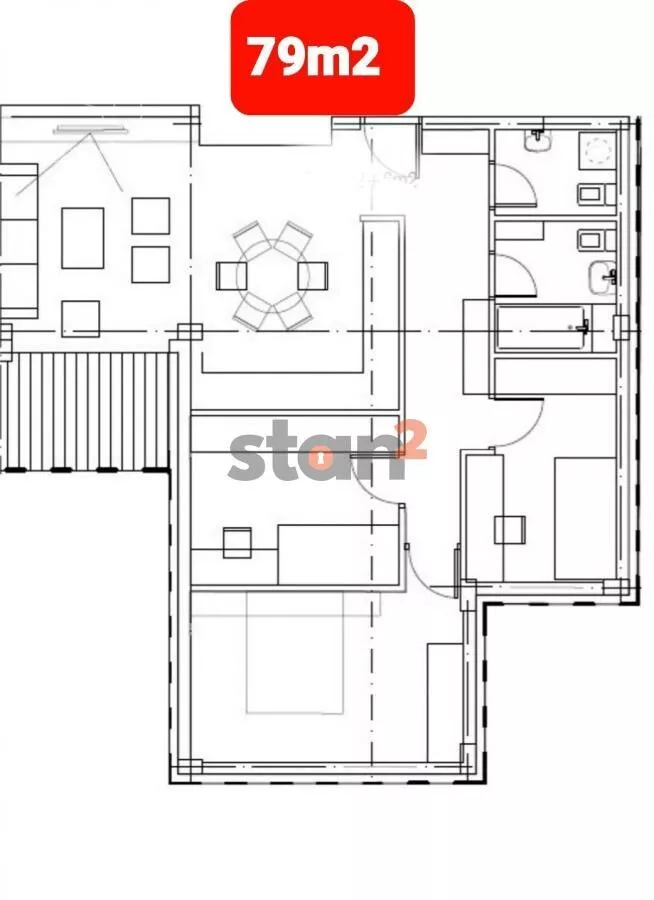 Troiposoban stan | 4zida