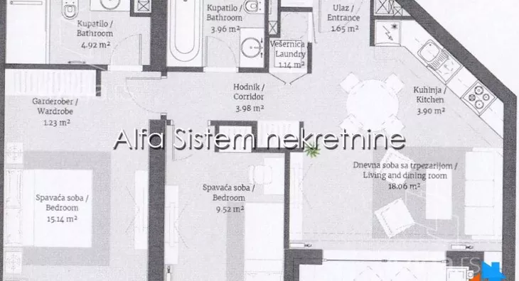 Trosoban stan | 4zida
