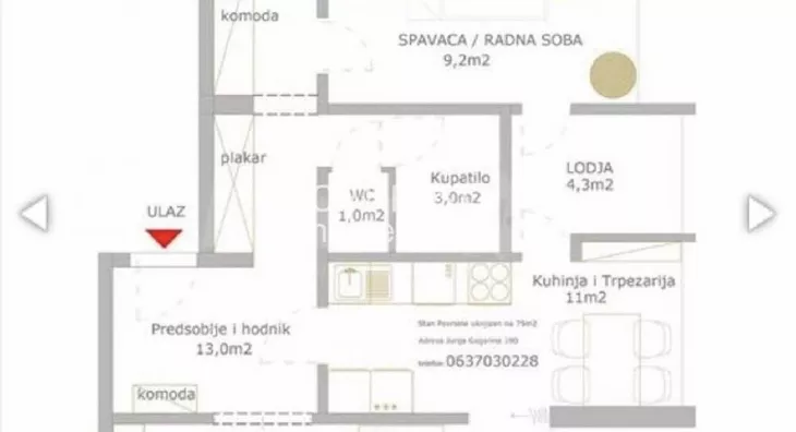Trosoban stan | 4zida