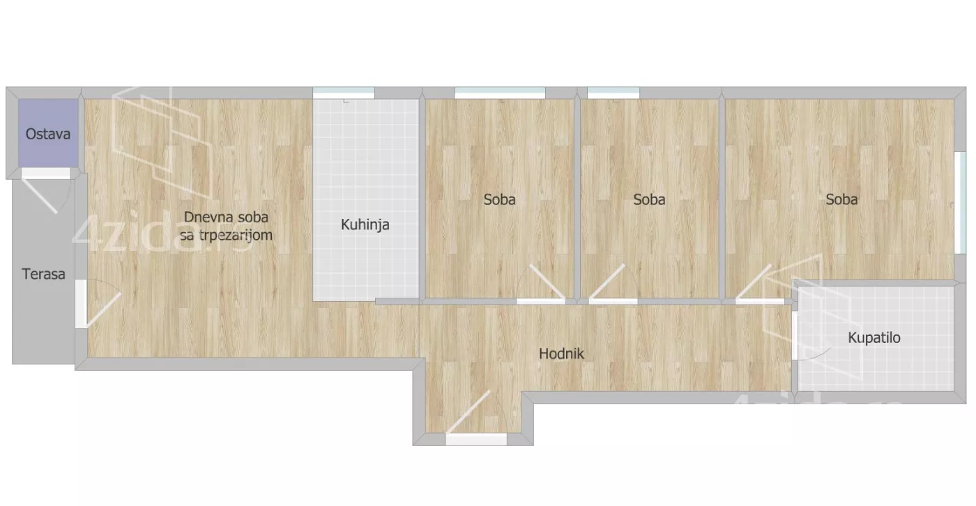 Troiposoban stan | 4zida