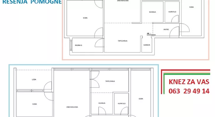 Trosoban stan | 4zida
