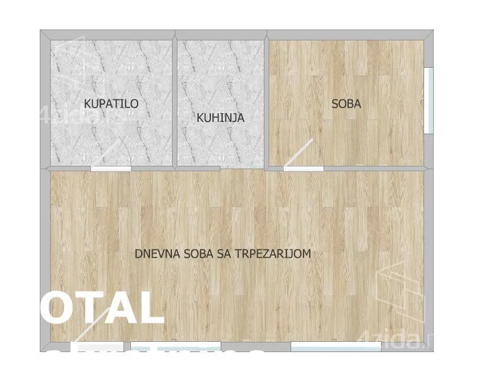 Jednoiposoban stan | 4zida