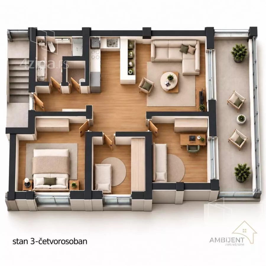Četvorosoban stan | 4zida