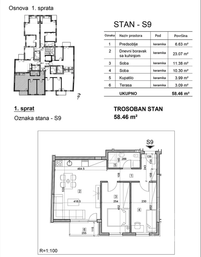 Trosoban stan | 4zida
