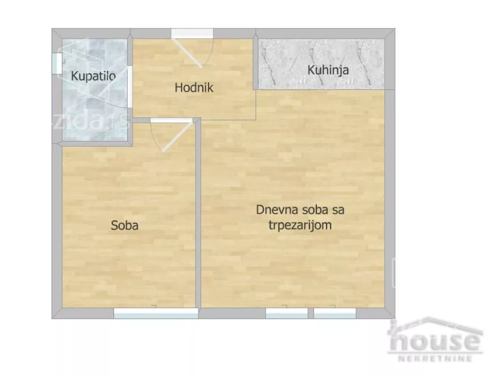 Jednoiposoban stan | 4zida
