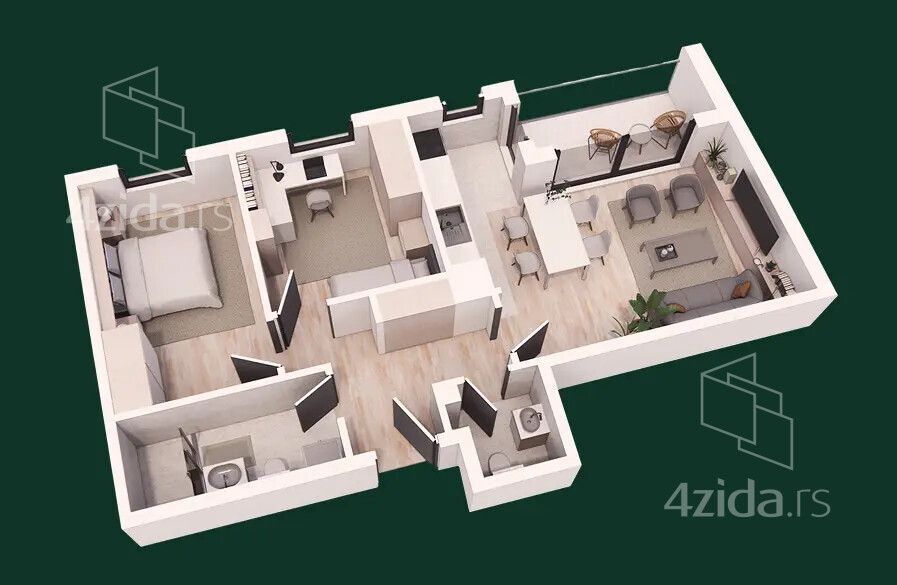 Apartment in Čačak, MZ Park - View 4