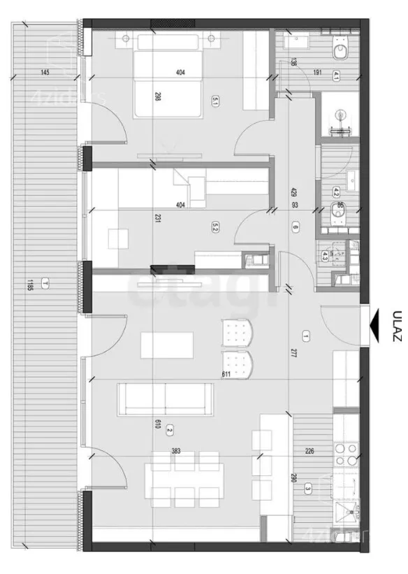 Trosoban stan | 4zida