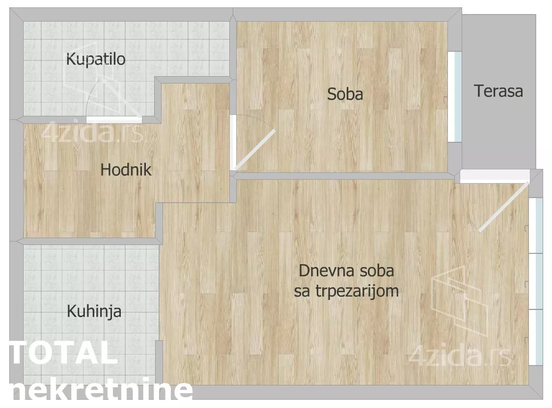Jednoiposoban stan | 4zida