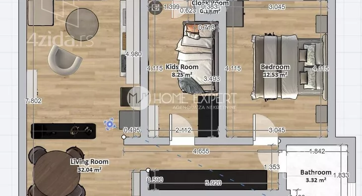 Dvoiposoban stan | 4zida