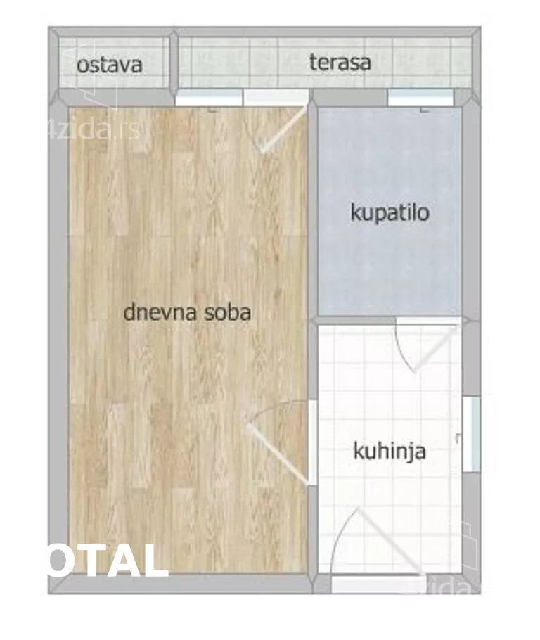 Jednosoban stan | 4zida