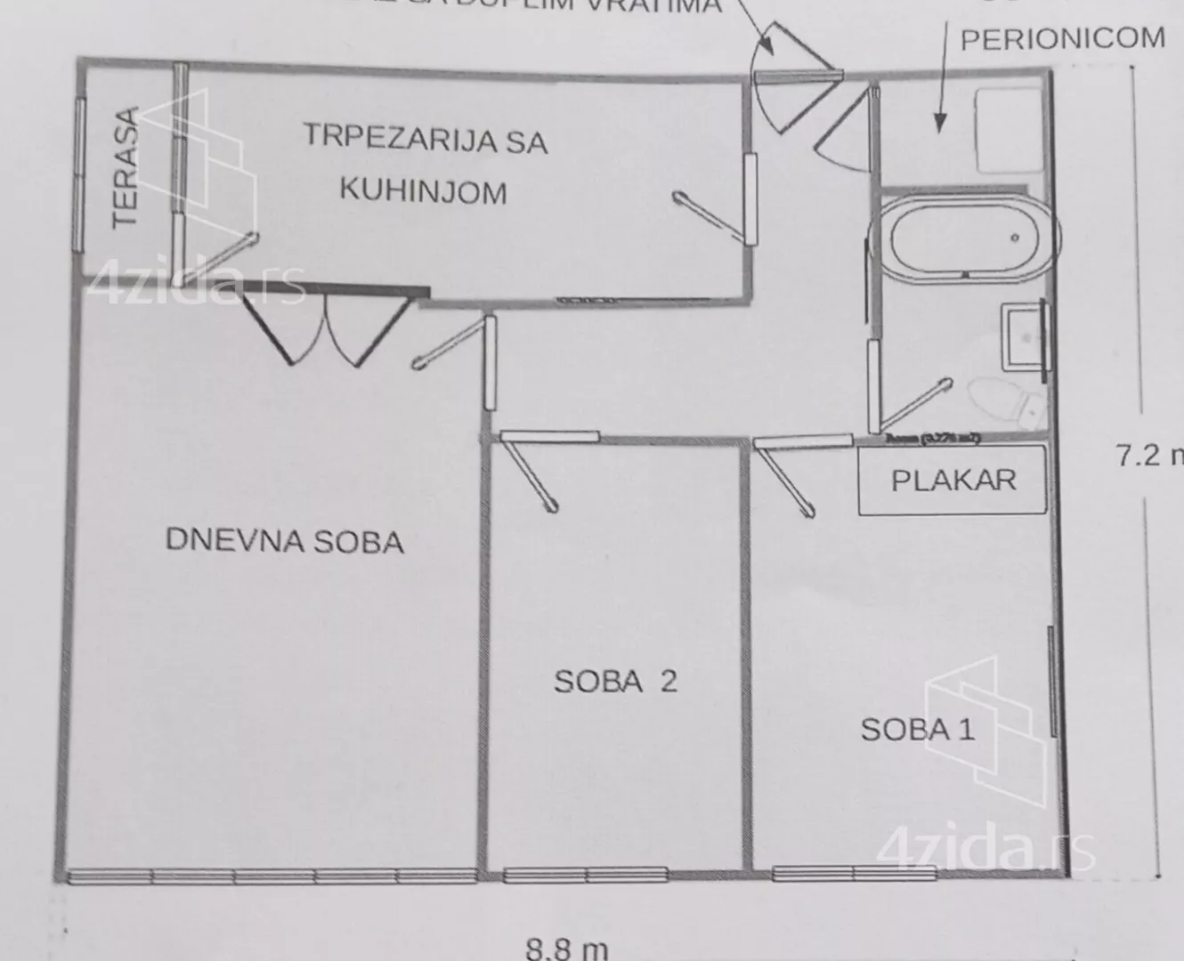 Trosoban stan | 4zida