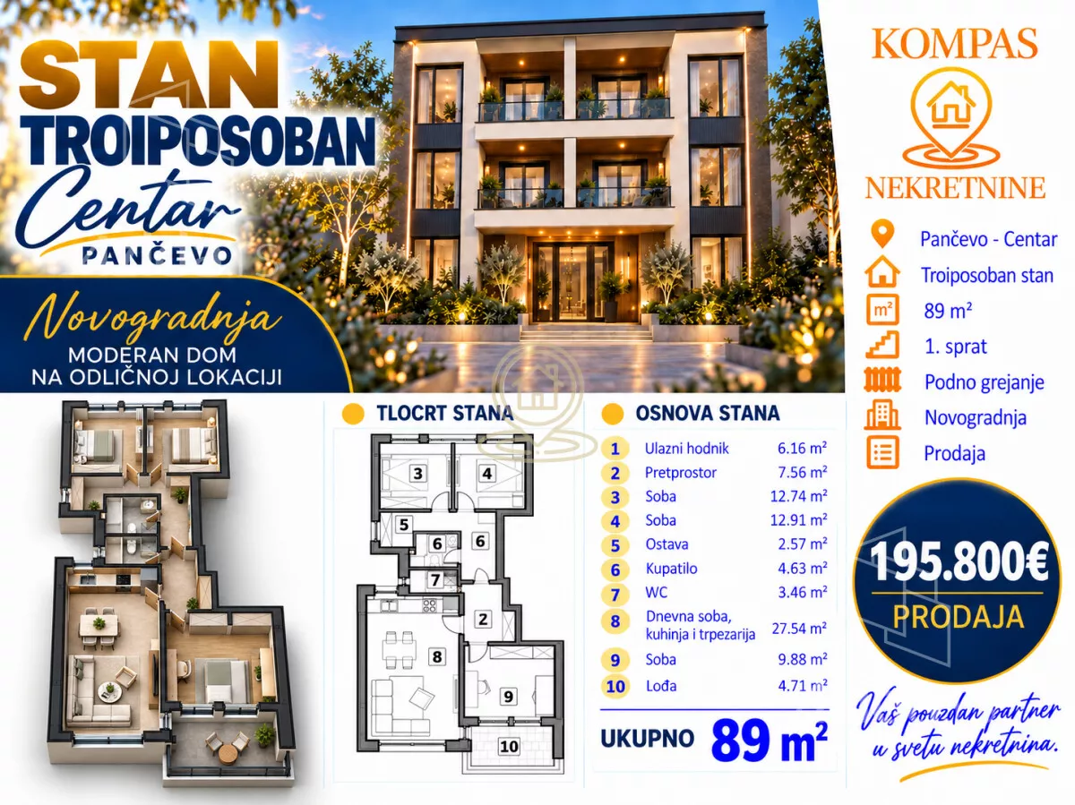Troiposoban stan | 4zida