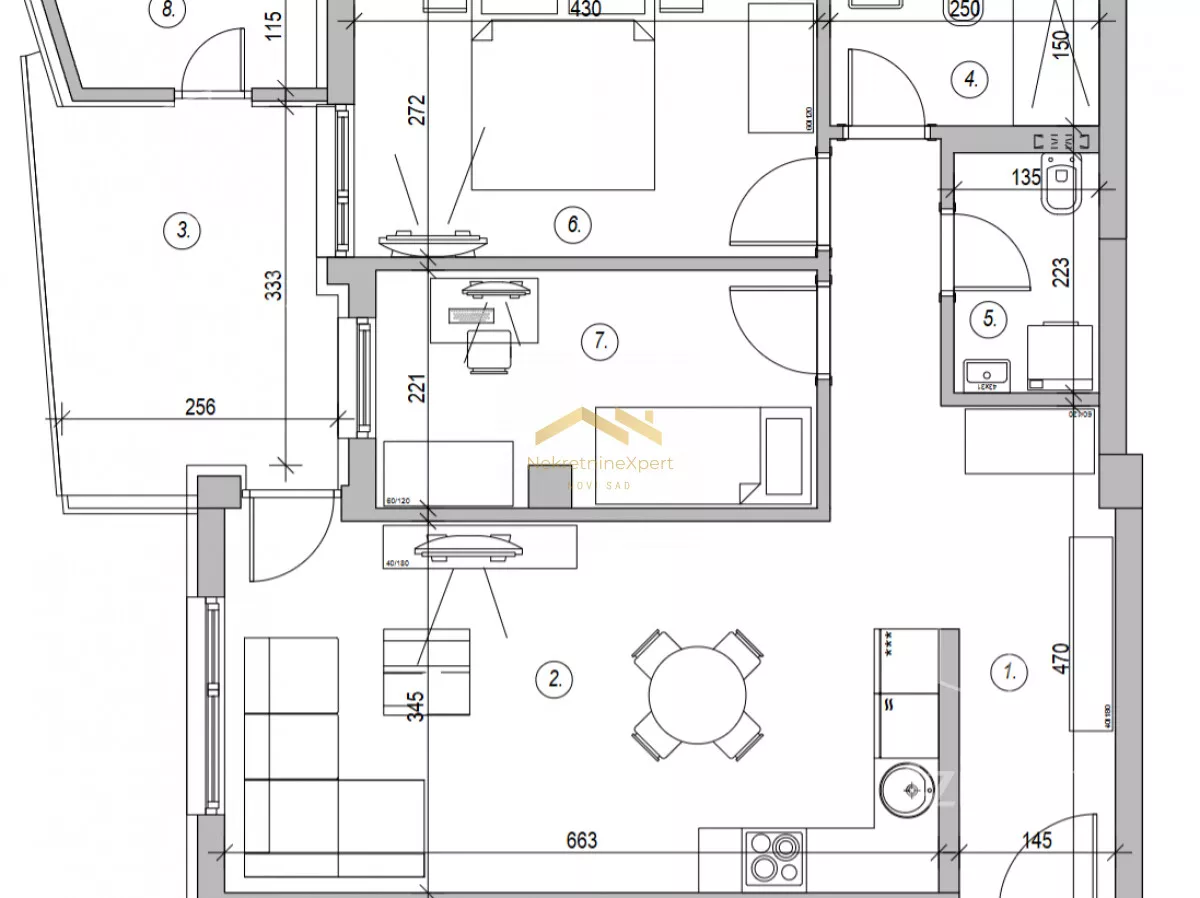 Trosoban stan | 4zida
