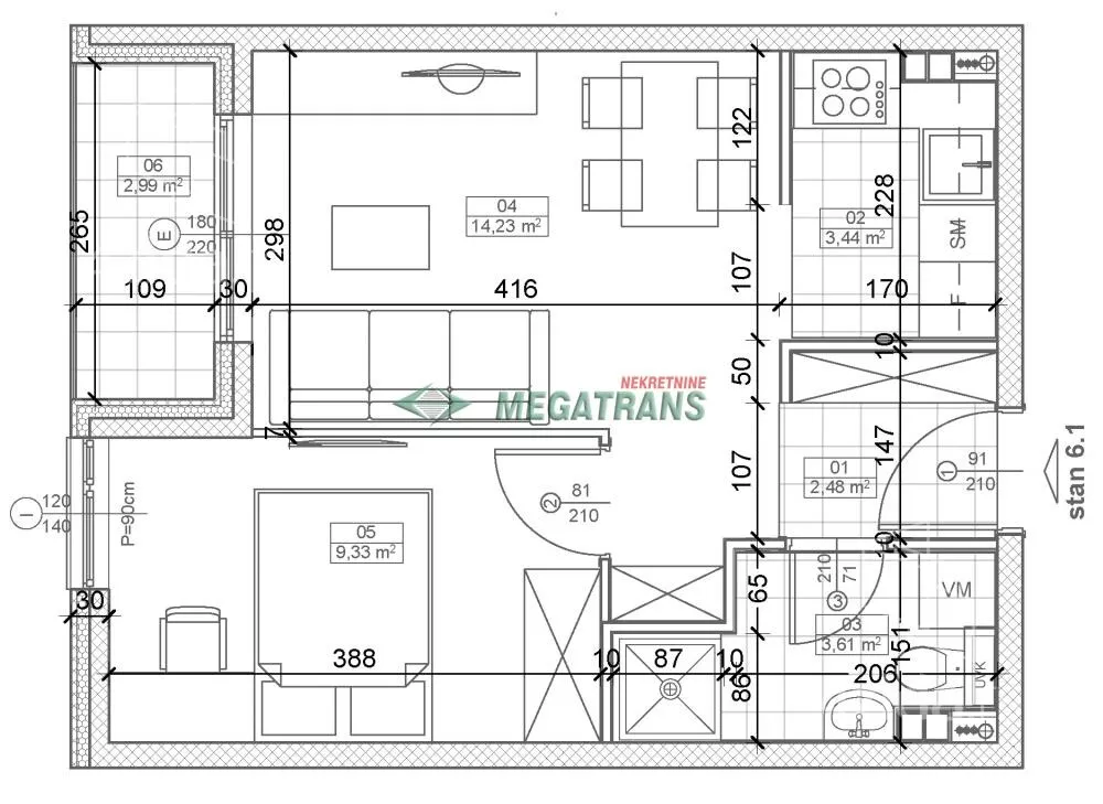 Dvosoban stan | 4zida