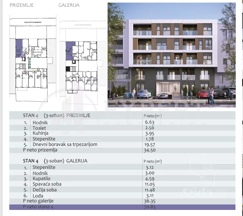 Trosoban stan | 4zida