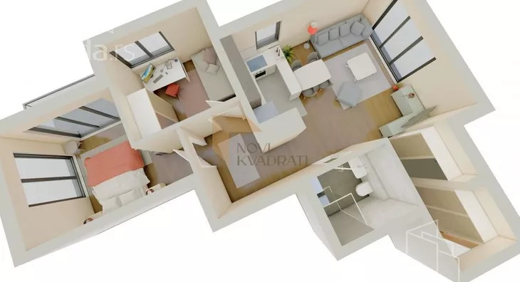 Trosoban stan | 4zida