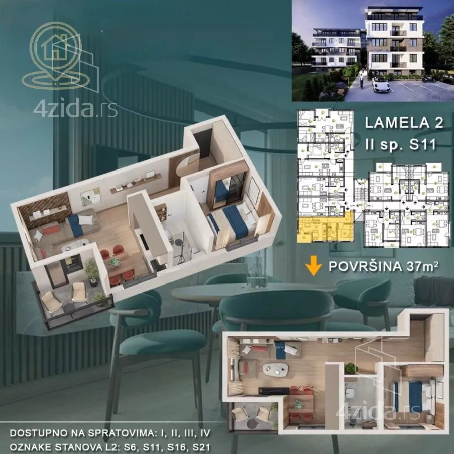 Trosoban stan | 4zida