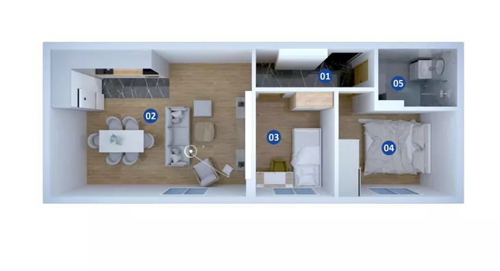 Dvoiposoban stan | 4zida