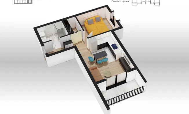 Dvosoban stan | 4zida