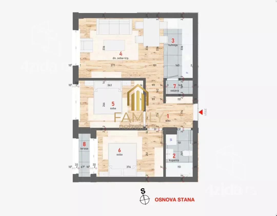 Trosoban stan | 4zida
