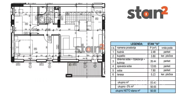Dvoiposoban stan | 4zida