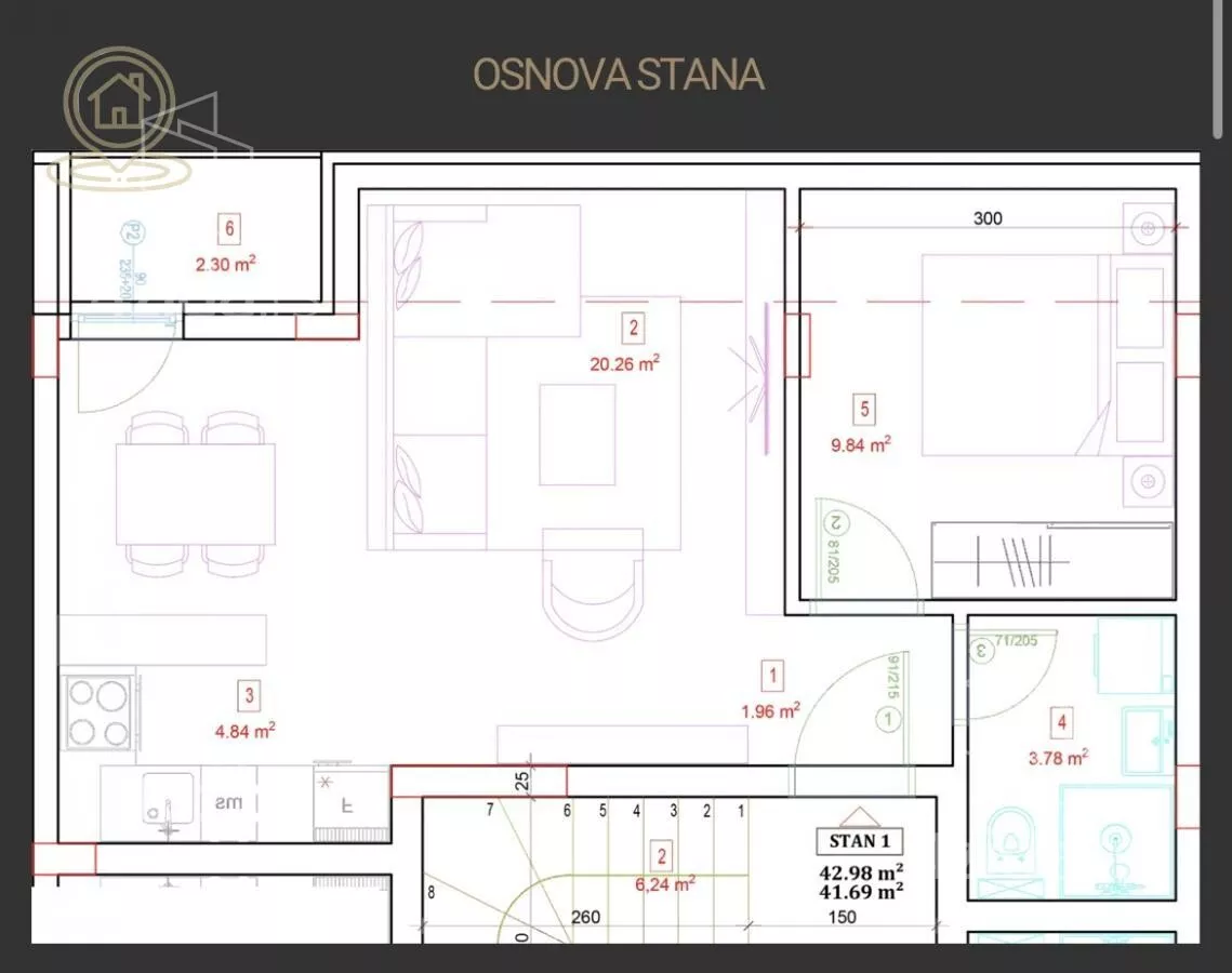 Dvosoban stan | 4zida