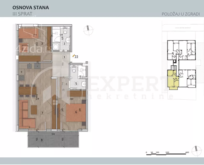 Trosoban stan | 4zida