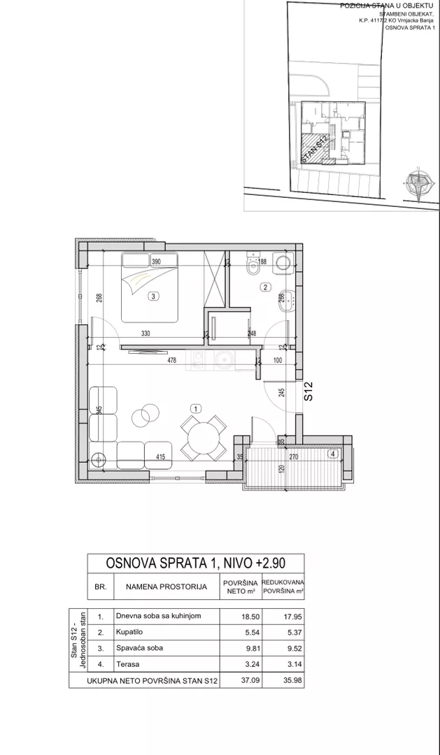 Jednosoban stan | 4zida