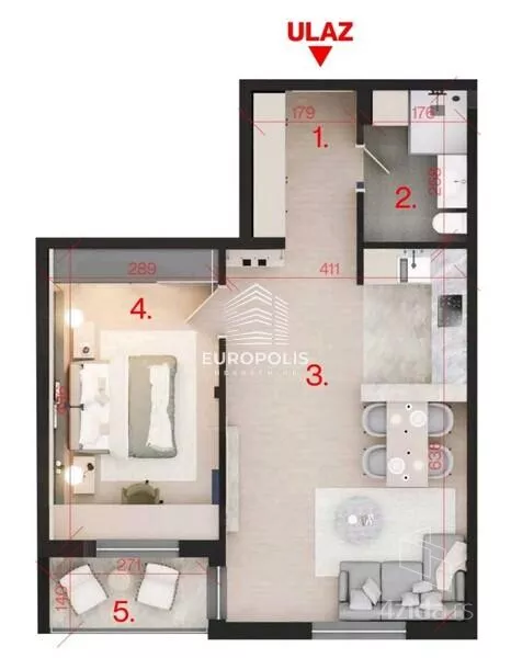 Dvosoban stan | 4zida