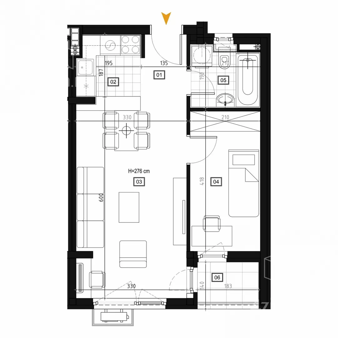 Jednoiposoban stan | 4zida