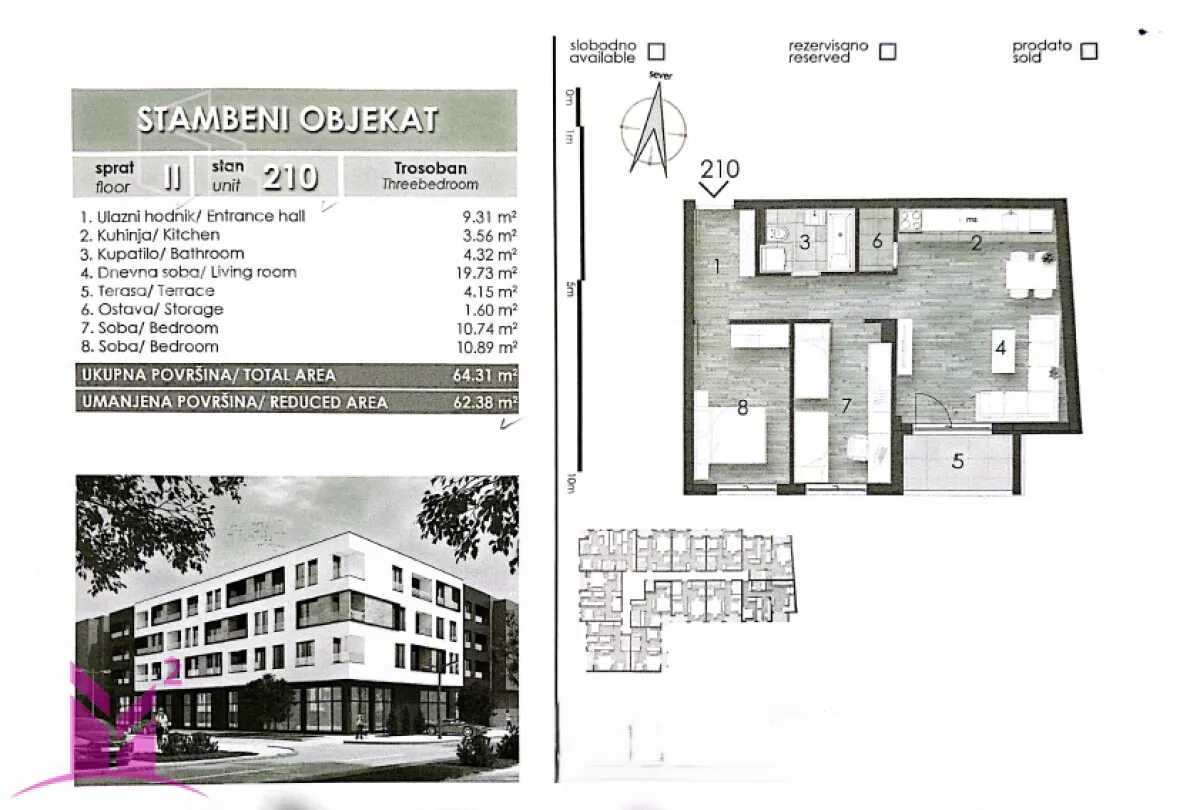 Trosoban stan | 4zida