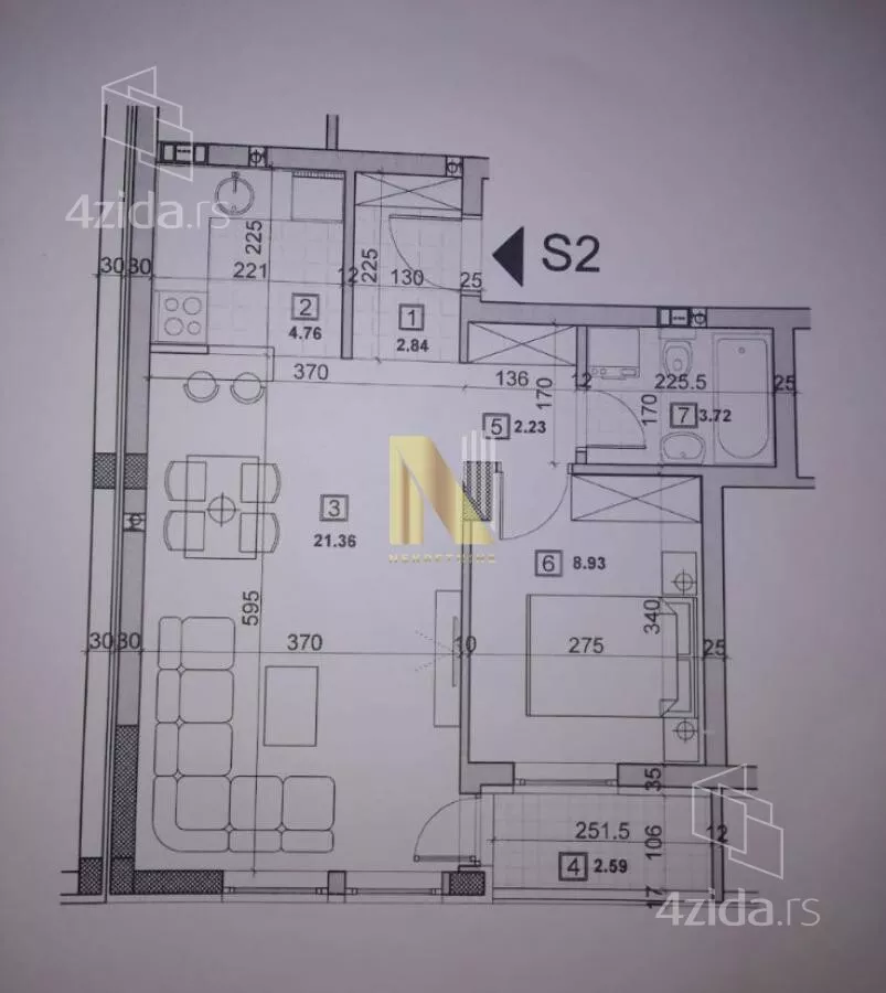 Jednoiposoban stan | 4zida