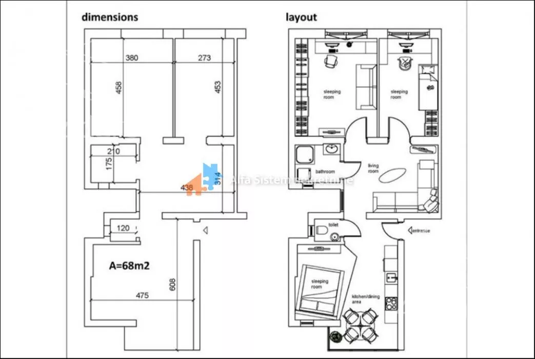 Trosoban stan | 4zida