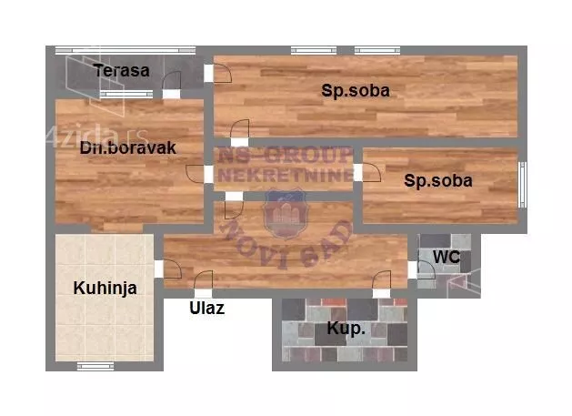 Trosoban stan | 4zida