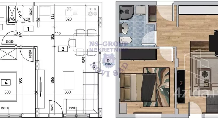 Trosoban stan | 4zida