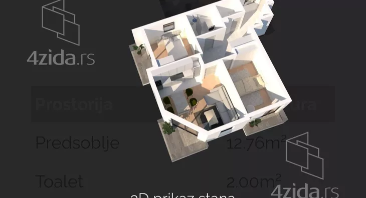 Dvoiposoban stan | 4zida