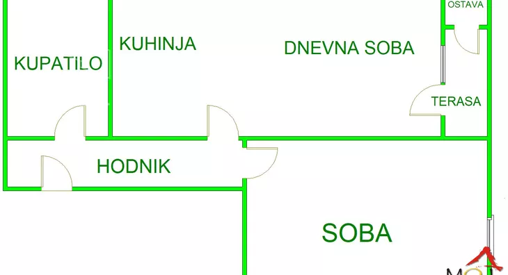 Jednoiposoban stan | 4zida