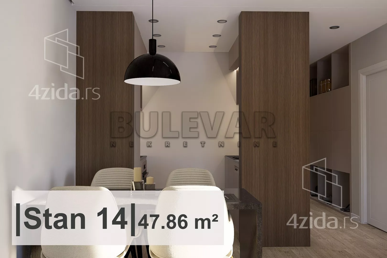 Jednoiposoban stan | 4zida