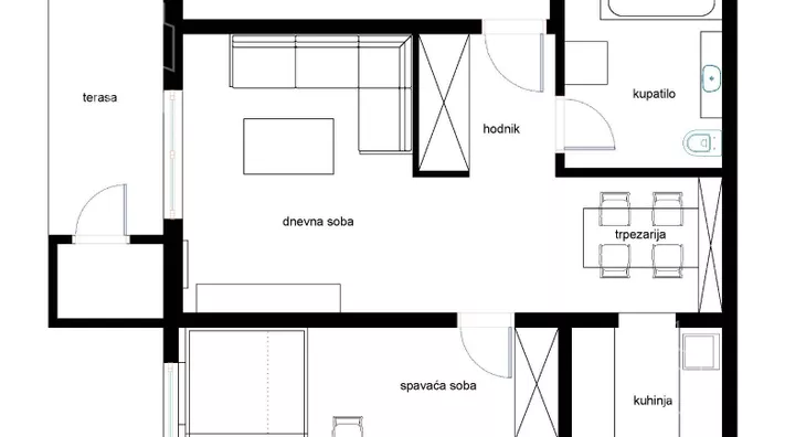 Dvosoban stan | 4zida