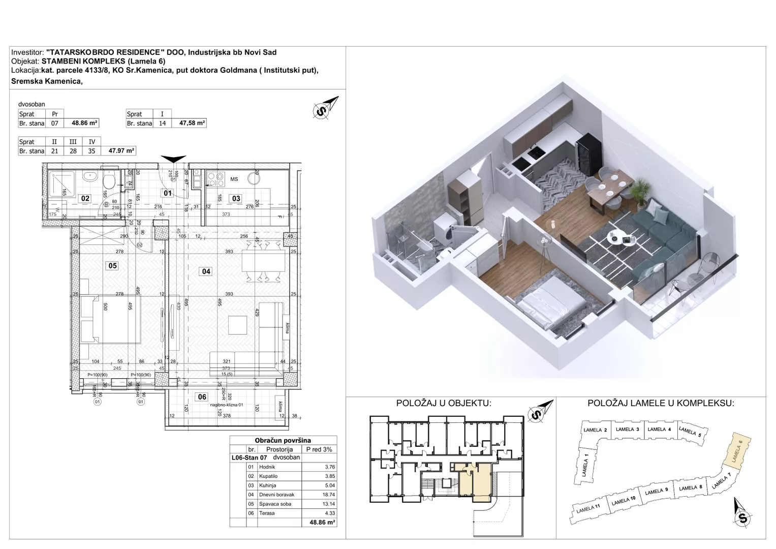 Dvosoban stan | 4zida