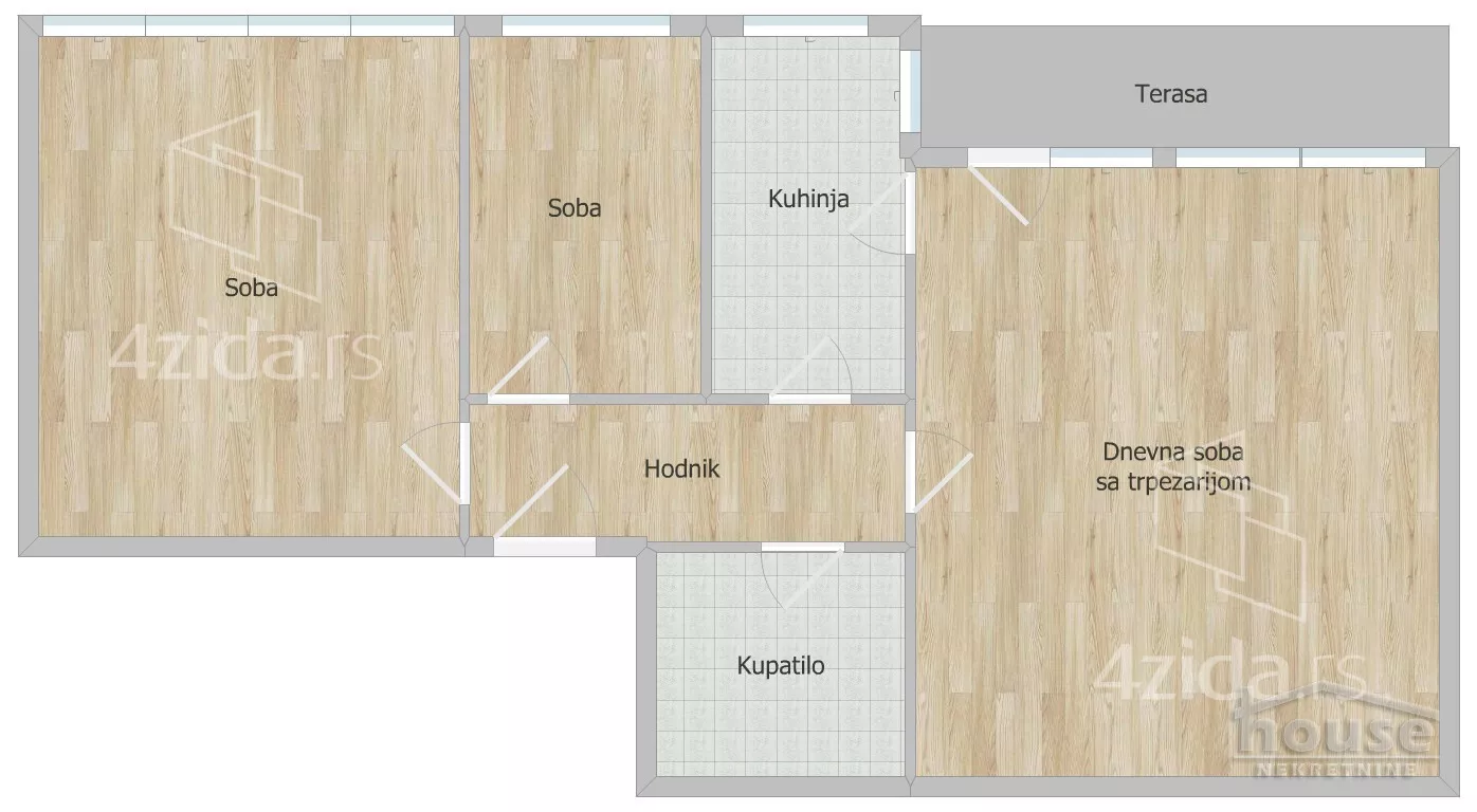 Trosoban stan | 4zida