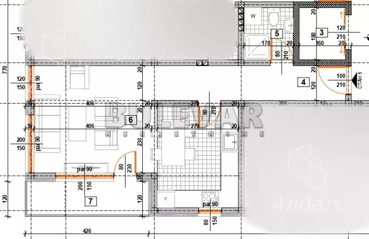 Jednosoban stan | 4zida