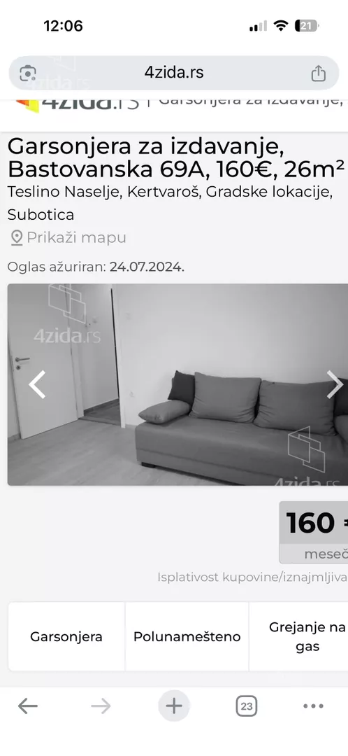 Garsonjera | 4zida